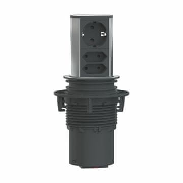 Bachmann ELEVATOR potopni stup 2xSchuko-C 1xSchuko-F 928.003