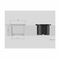 Bachmann PIX ugradbena utičnica 1x220V crna 0,2m + PDV 926.000