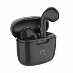 S-box Crne bluetooth slušalice s mikrofonom EB-TWS18