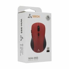 S-box Bežični USB miš WM-993 crveni