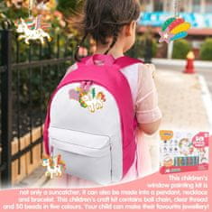 Netscroll Komplet dječje dekice u obliku repa sirene koja svijetli u mraku i seta za izradu privjesaka, MermaidArtCraft