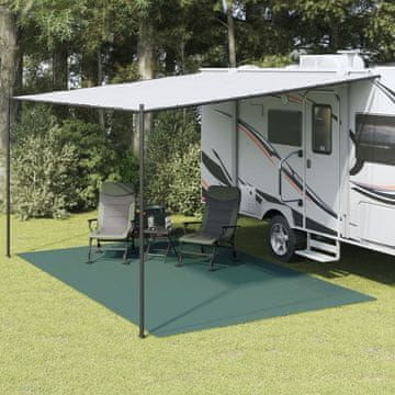 Vidaxl Prostirka za šator, zelena, 5x3 m