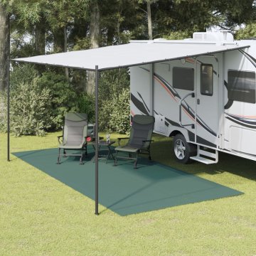 Vidaxl Prostirka za šator zelena 5,5 x 2,5 m