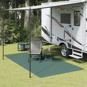 Vidaxl Prostirka za šator, zelena, 4x2 m