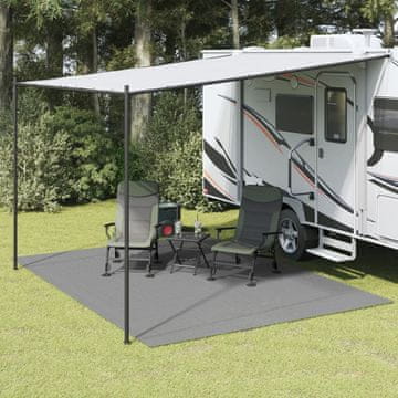 Vidaxl Kamperska prostirka za pod antracit boje 4x3 m
