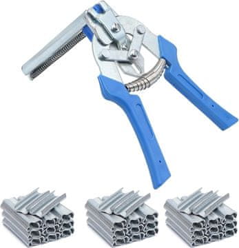 Vixson Kliješta za žičane ograde sa 600 sponki tipa M | CRIMPERO