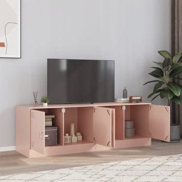 Vidaxl TV stalci, set od 2, ružičasti, 67x39x44 cm, čelik