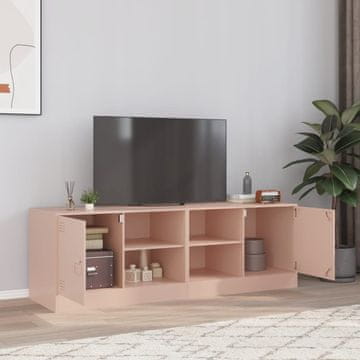 Vidaxl TV stalci, set od 2, ružičasti, 67x39x44 cm, čelik