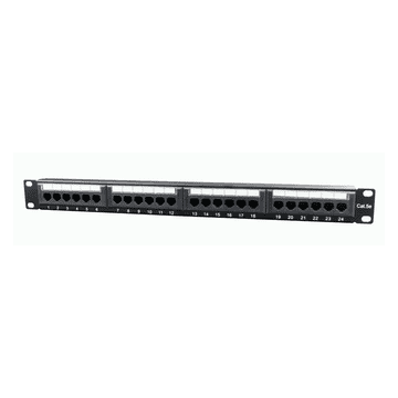 CABLEXPERT Patch panel CAT5E 24-portni, 1U