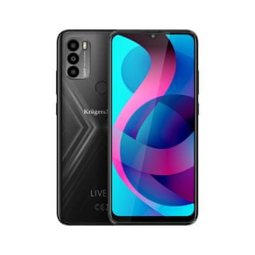 Krüger&Matz 16Mpx pametni telefon 2x SIM 64GB NFC LIVE 9 crni