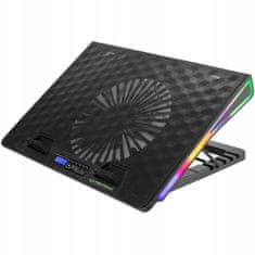 Esperanza LED RGB gaming LCD rashladna podloga za laptop 1x ventilator 2x USB ALIZE