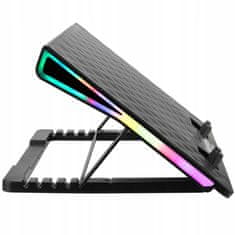 Esperanza LED RGB gaming LCD rashladna podloga za laptop 1x ventilator 2x USB ALIZE