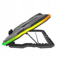 Esperanza LED RGB gaming LCD rashladna podloga za laptop 5x ventilator 2x USB BREVA