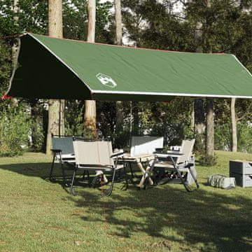 Vidaxl Cerada za kampiranje, zelena, 500 x 294 cm, vodootporna