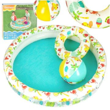 Bestway 51124 Bazen 122cm + prsten + lopta
