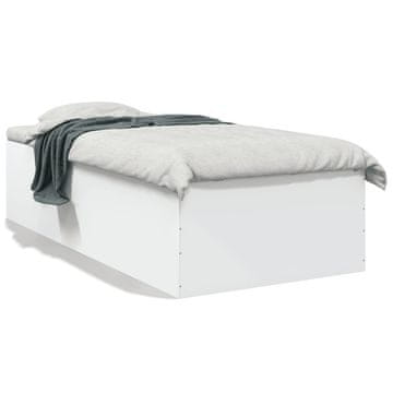 Vidaxl Okvir za krevet Bijeli 75x190 cm Materijal na bazi drveta