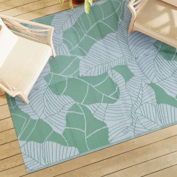 Vidaxl Vrtni tepih Zeleni 190x290 cm PP