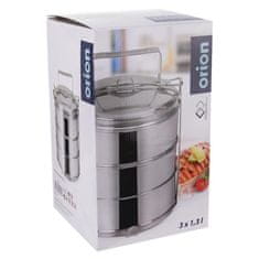 Orion 3x1300 ml nehrđajući kutija za ručak s ručicom