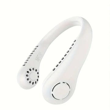 HOME & MARKER® Prijenosni ventilator za vrat s 3 brzine, 360° rotacija i USB punjenje – hlađenje za sport i putovanja | NECKCOLIO