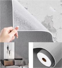 HOME & MARKER® Samoljepljive vinilne tapete, vodootporne i perive, za dekoraciju zidova bez alata (35×500 cm) | WALLPOSH, siva