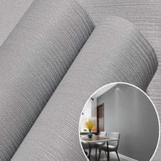 HOME & MARKER® Samoljepljive vinilne tapete, vodootporne i perive, za dekoraciju zidova bez alata (35×500 cm) | WALLPOSH, siva