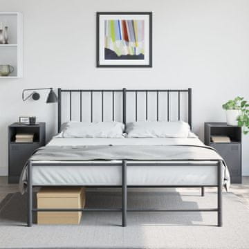 Vidaxl Noćni ormarići, set od 2, antracit, 34,5 x 39 x 62 cm, čelik