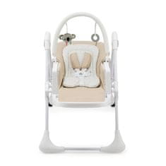 Kinderkraft TUMMIE višenamjenska hranilica i ležaljka 2u1, bež