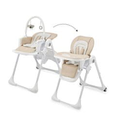 Kinderkraft TUMMIE višenamjenska hranilica i ležaljka 2u1, bež