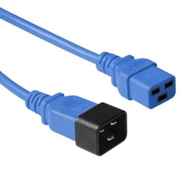 MicroConnect C20-F na C19M kabel za napajanje, 0,9 m, plavi, PE2019B09