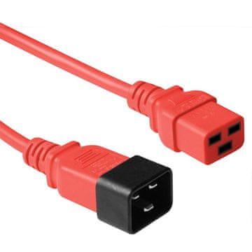 MicroConnect crveni kabel za napajanje C20-F na C19M, 3 m, PE2019R3