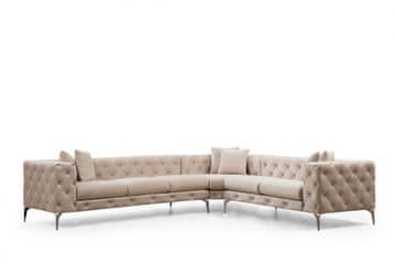 Atelier Del Sofa Kutna garnitura, Ecru, Como Left - Ecru