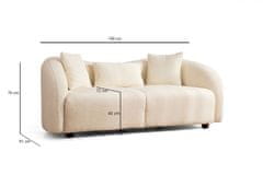 Atelier Del Sofa Dvosjed, Krem, Venedik - Cream