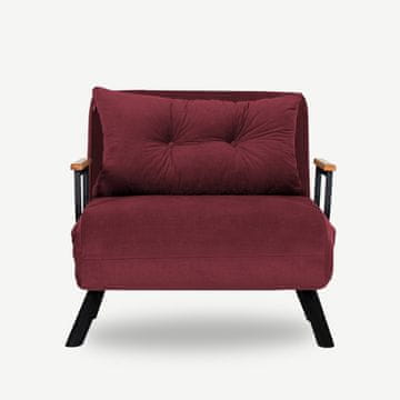 Atelier Del Sofa Fotelja na razvlačenje, Kesten, Sando Single - Maroon