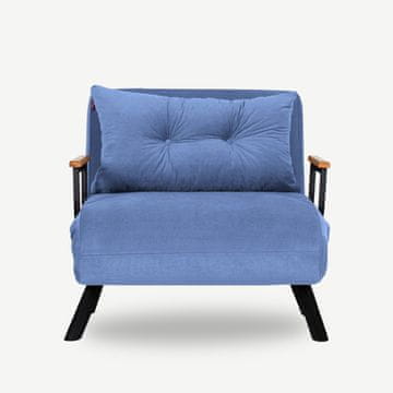 Atelier Del Sofa Fotelja na razvlačenje, Plava, Sando Single - Blue
