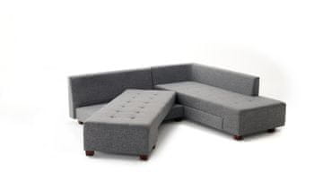 Atelier Del Sofa Kutna garnitura na razvlačenje, Sivo, Manama Corner Sofa Bed Right - Grey