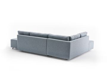Atelier Del Sofa Kutna garnitura na razvlačenje, Svijetlo plava, Manama Corner Sofa Bed Left - Light Blue