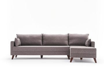 Atelier Del Sofa Kutna garnitura, Smeđa, Bella Corner Sofa Right - Brown
