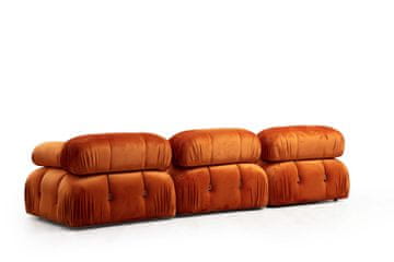 Atelier Del Sofa Kutna garnitura, naranča, Bubble Corner ( L1-O1-1R -Puf) - Orange