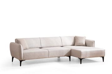 Atelier Del Sofa Kutna garnitura, Bijela, Belissimo Right - Off White
