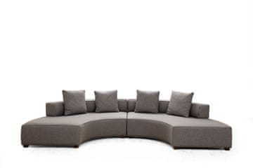 Atelier Del Sofa Kutna garnitura GONDOL-2, siva, Gondol-2 (CHL-SOL-CHL-SAĞ) - Grey