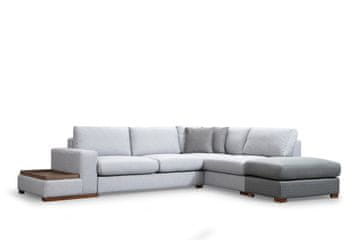 Atelier Del Sofa Kutna garnitura LOOP 4, siva - svjetlo siva, Loop 4