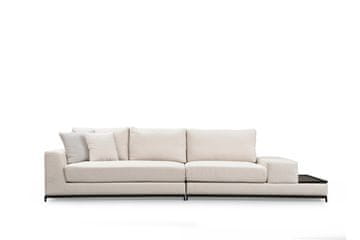 Atelier Del Sofa Četverosjed, LINE s integriranim stolićem, bež, Line With Side Table - Beige