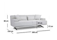 Atelier Del Sofa Dvosjed BENTLEY bež, Bentley 2 Seater - Beige