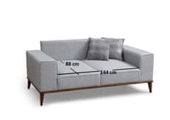 Atelier Del Sofa Dvosjed MONTANA sivi, Montana 2 Seater