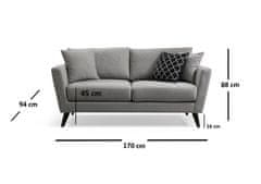 Atelier Del Sofa Dvosjed MAYORKA siva, Mayorka 2 Seater