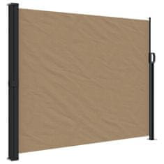 Vidaxl Uvlačiva bočna tenda smeđesiva 160 x 600 cm