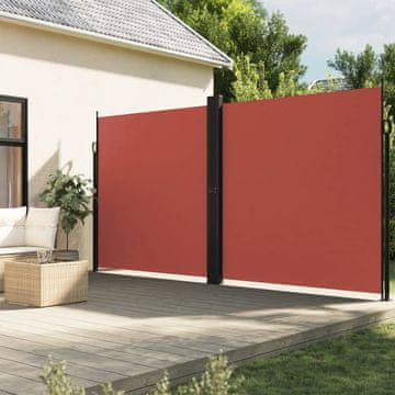 Vidaxl Uvlačna bočna tenda od terakote 200 x 1000 cm