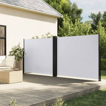 Vidaxl Uvlačna bočna tenda bijela 180x600 cm