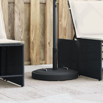 Vidaxl Podnožje suncobrana s ručkama za stupove Ø38/48 mm, 25 kg
