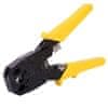 Deli Tools EDL2468 kliješta za krimpanje RJ45 / RJ14 / RJ12 / RJ9, žuta